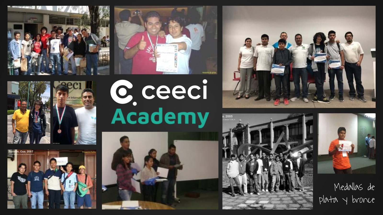 Medallas de plata y de bronce ganadas a nivel nacional.