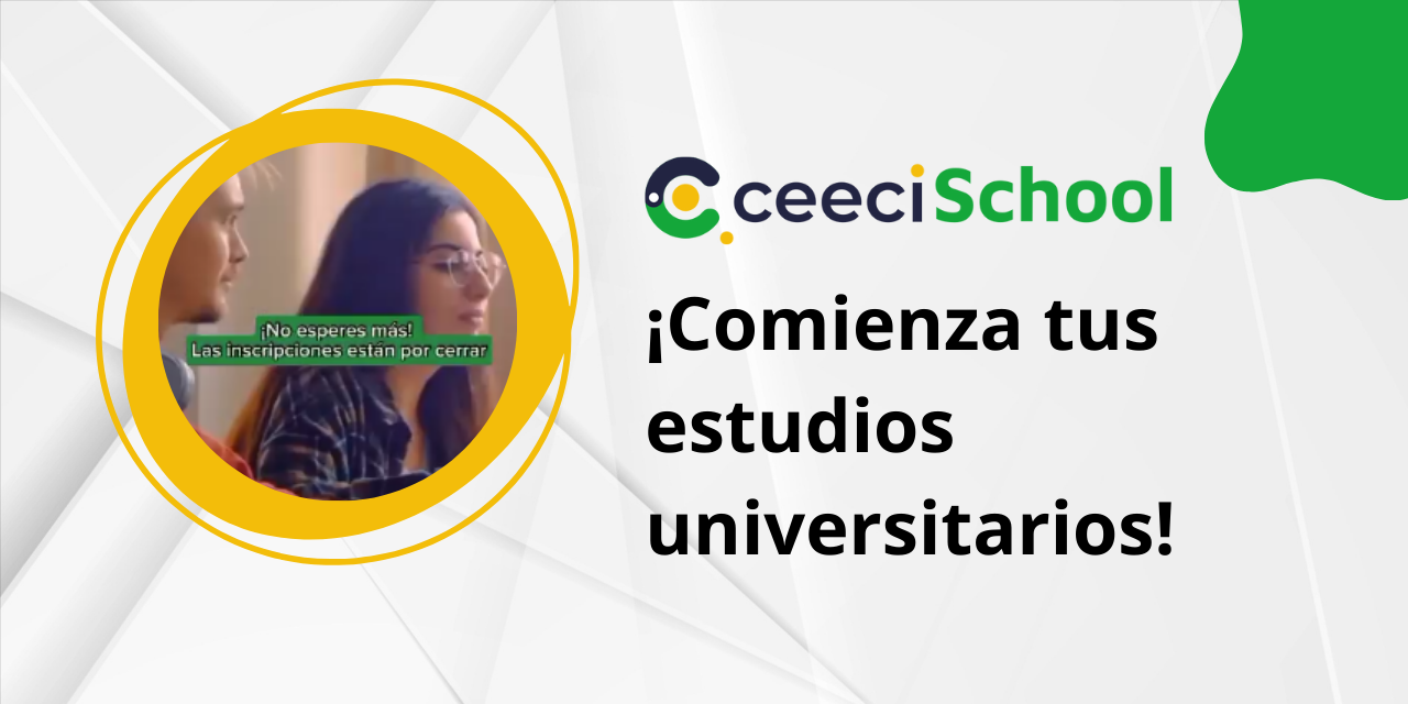 ¡Comienza tus estudios universitarios!